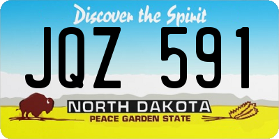 ND license plate JQZ591
