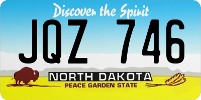 ND license plate JQZ746