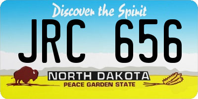 ND license plate JRC656