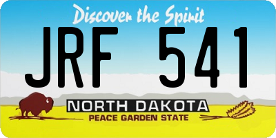 ND license plate JRF541