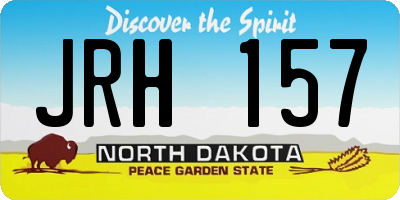 ND license plate JRH157