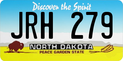 ND license plate JRH279
