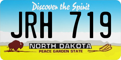 ND license plate JRH719
