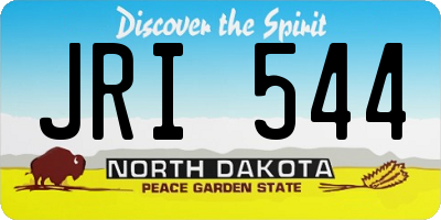 ND license plate JRI544