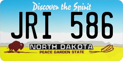 ND license plate JRI586