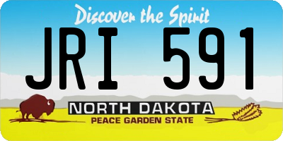 ND license plate JRI591