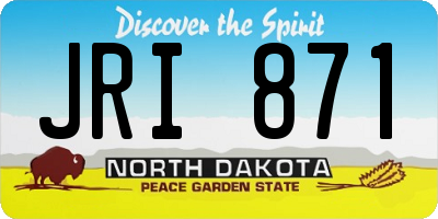 ND license plate JRI871