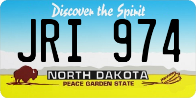 ND license plate JRI974