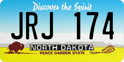 ND license plate JRJ174