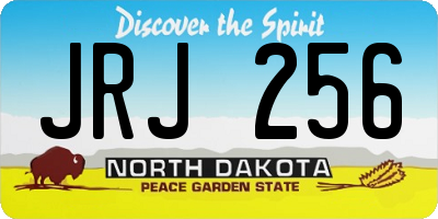 ND license plate JRJ256