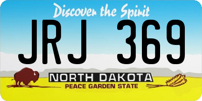 ND license plate JRJ369