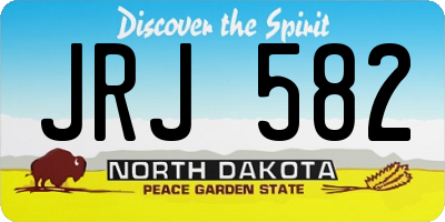 ND license plate JRJ582