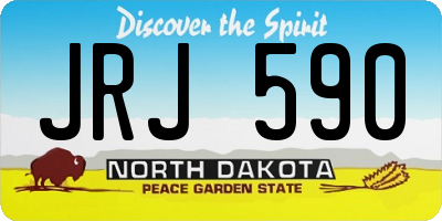 ND license plate JRJ590