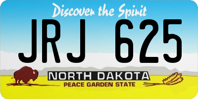 ND license plate JRJ625
