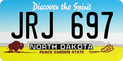 ND license plate JRJ697