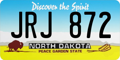 ND license plate JRJ872