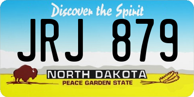 ND license plate JRJ879