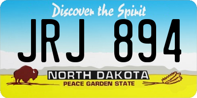 ND license plate JRJ894