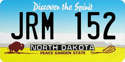 ND license plate JRM152