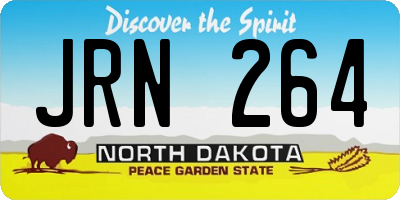 ND license plate JRN264