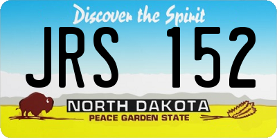ND license plate JRS152