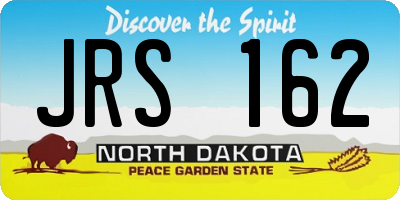 ND license plate JRS162