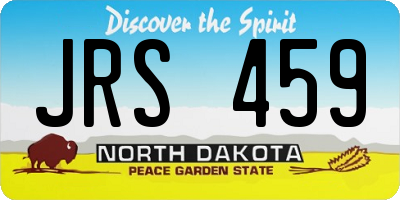 ND license plate JRS459