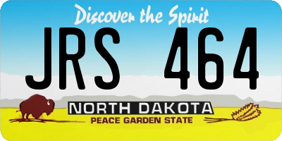 ND license plate JRS464