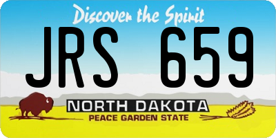 ND license plate JRS659
