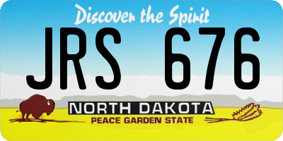 ND license plate JRS676