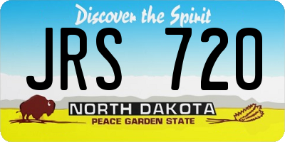 ND license plate JRS720