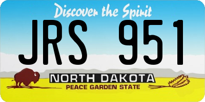 ND license plate JRS951