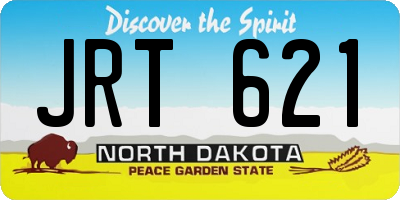 ND license plate JRT621