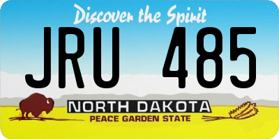 ND license plate JRU485