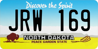 ND license plate JRW169