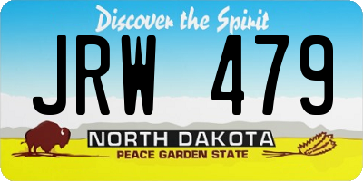 ND license plate JRW479