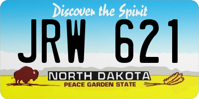 ND license plate JRW621