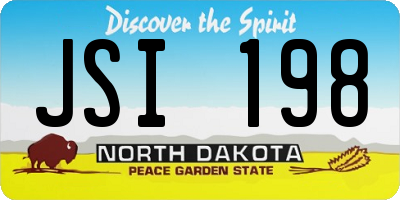 ND license plate JSI198
