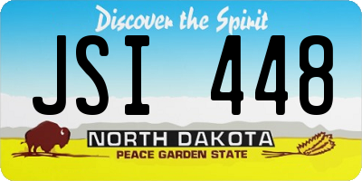 ND license plate JSI448