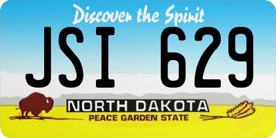 ND license plate JSI629