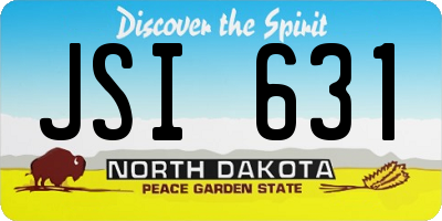 ND license plate JSI631