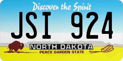 ND license plate JSI924