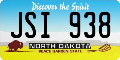 ND license plate JSI938