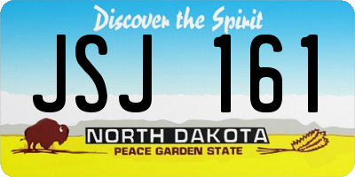 ND license plate JSJ161