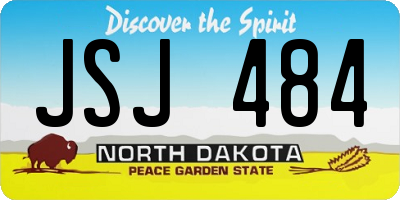 ND license plate JSJ484