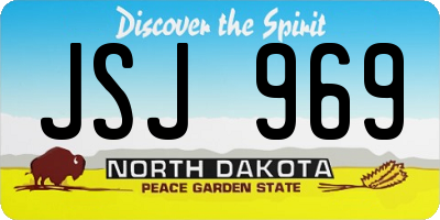 ND license plate JSJ969