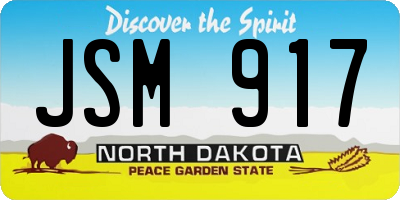 ND license plate JSM917