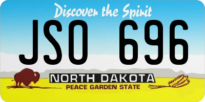 ND license plate JSO696