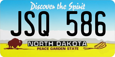 ND license plate JSQ586