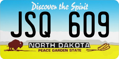 ND license plate JSQ609